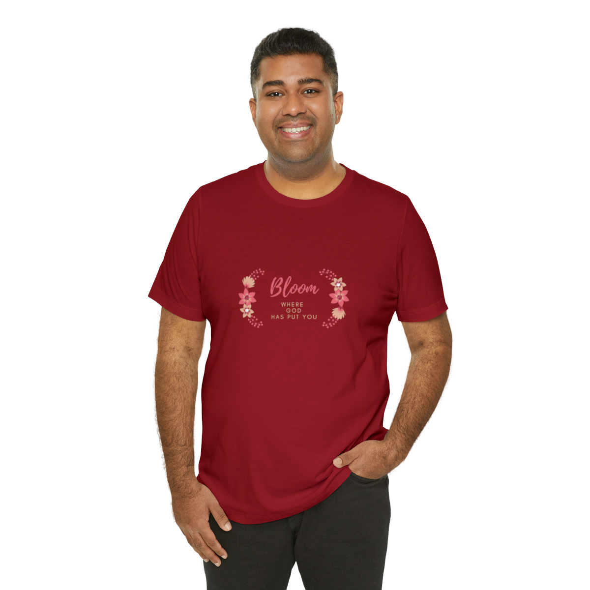 Bloom Where God Has Put You - Jersey Short Sleeve Tee - Image 8