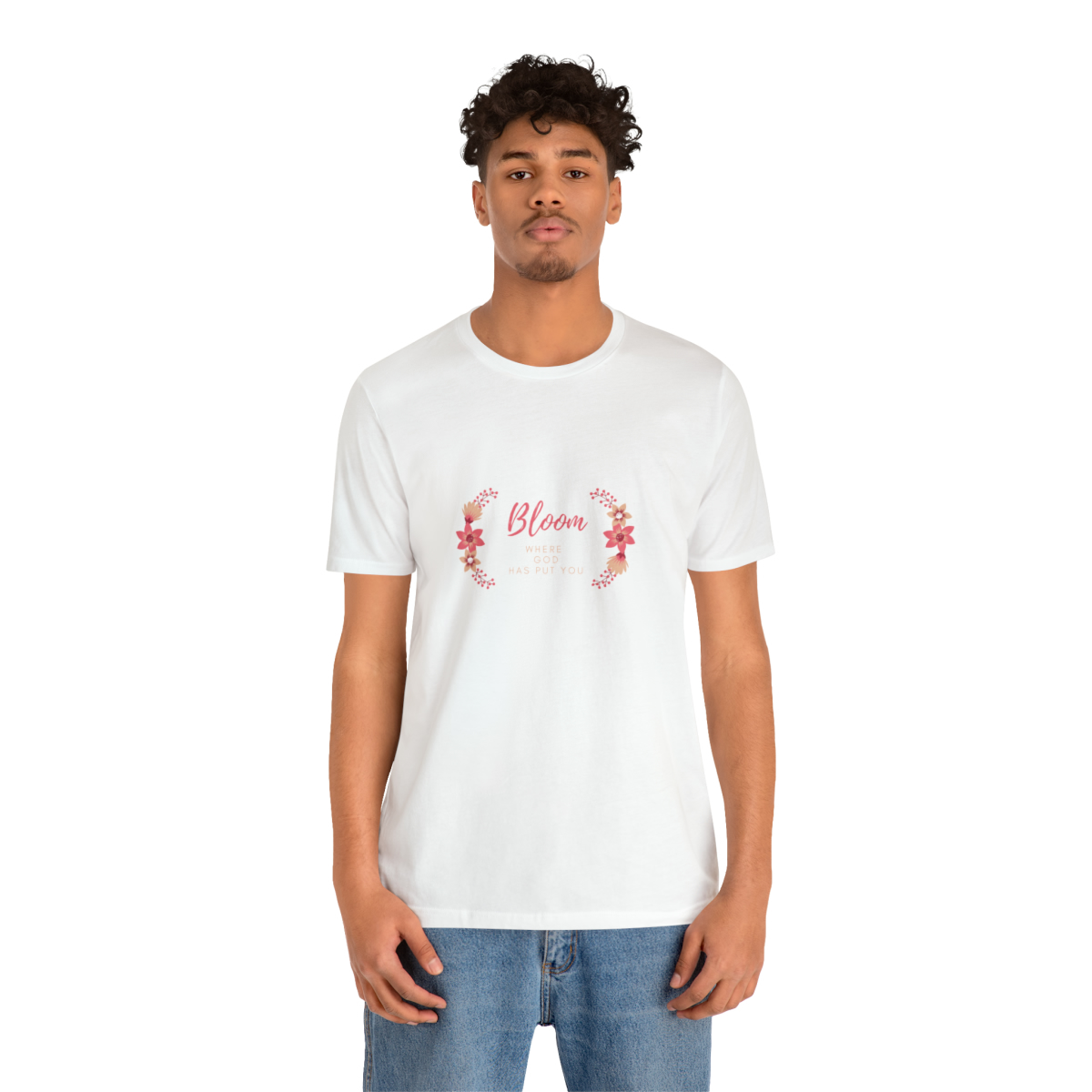 Bloom Where God Has Put You - Jersey Short Sleeve Tee - Image 17