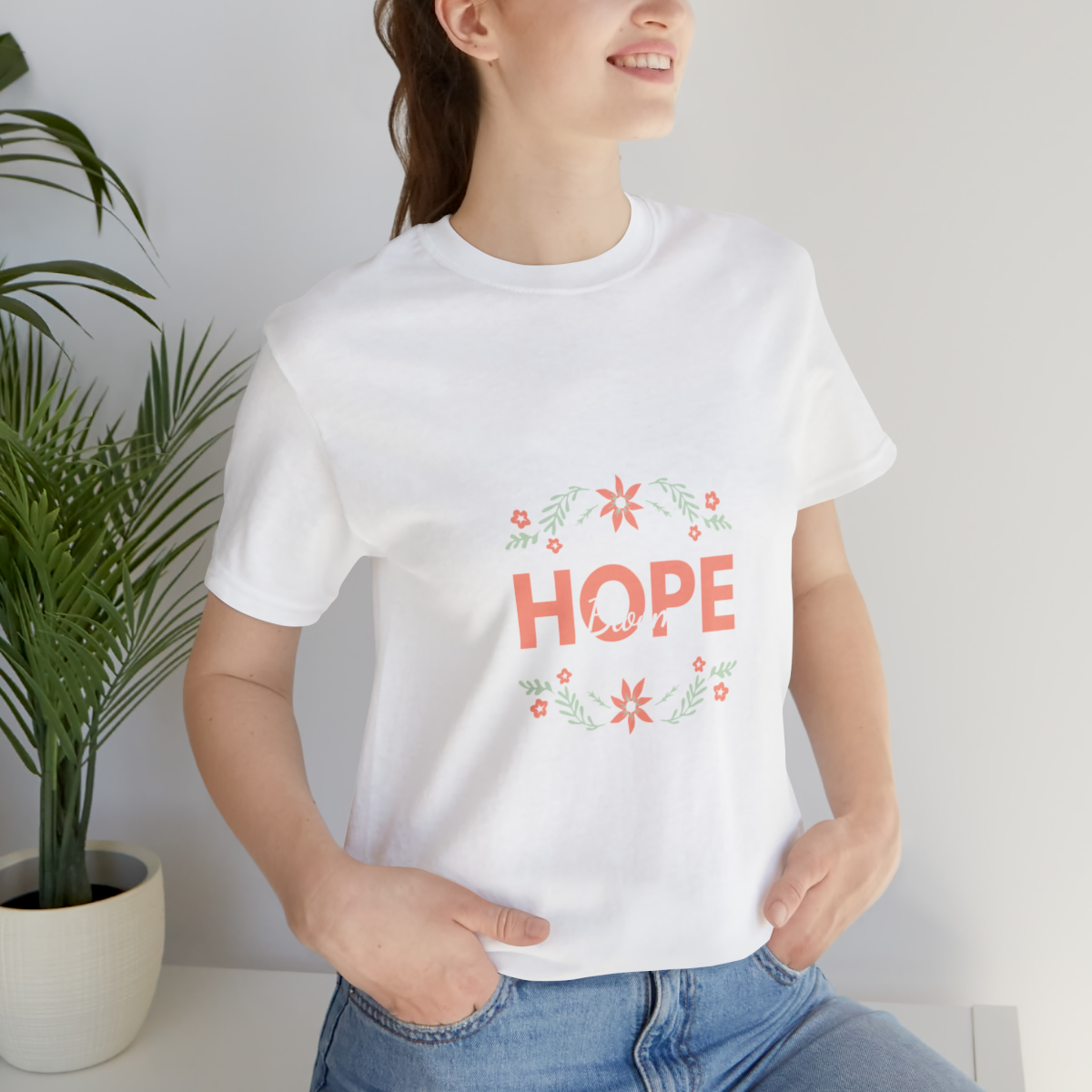 Bloom Hope Unisex Jersey Short Sleeve Tee - Image 13